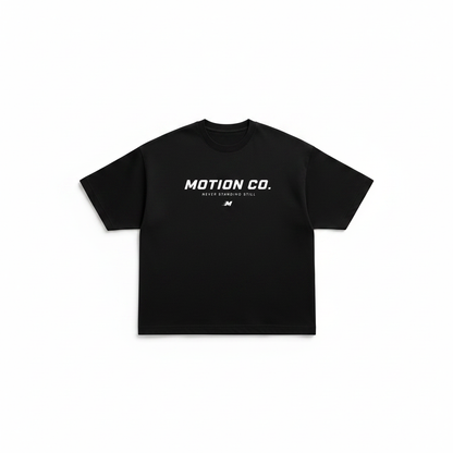 Motion Co. Oversized Graphic Tee in Black