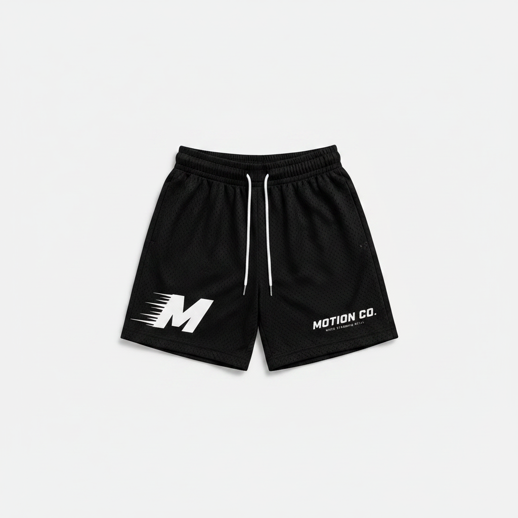 Motion Co. Mesh Shorts in Black